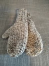 Handschuhe braun weiß